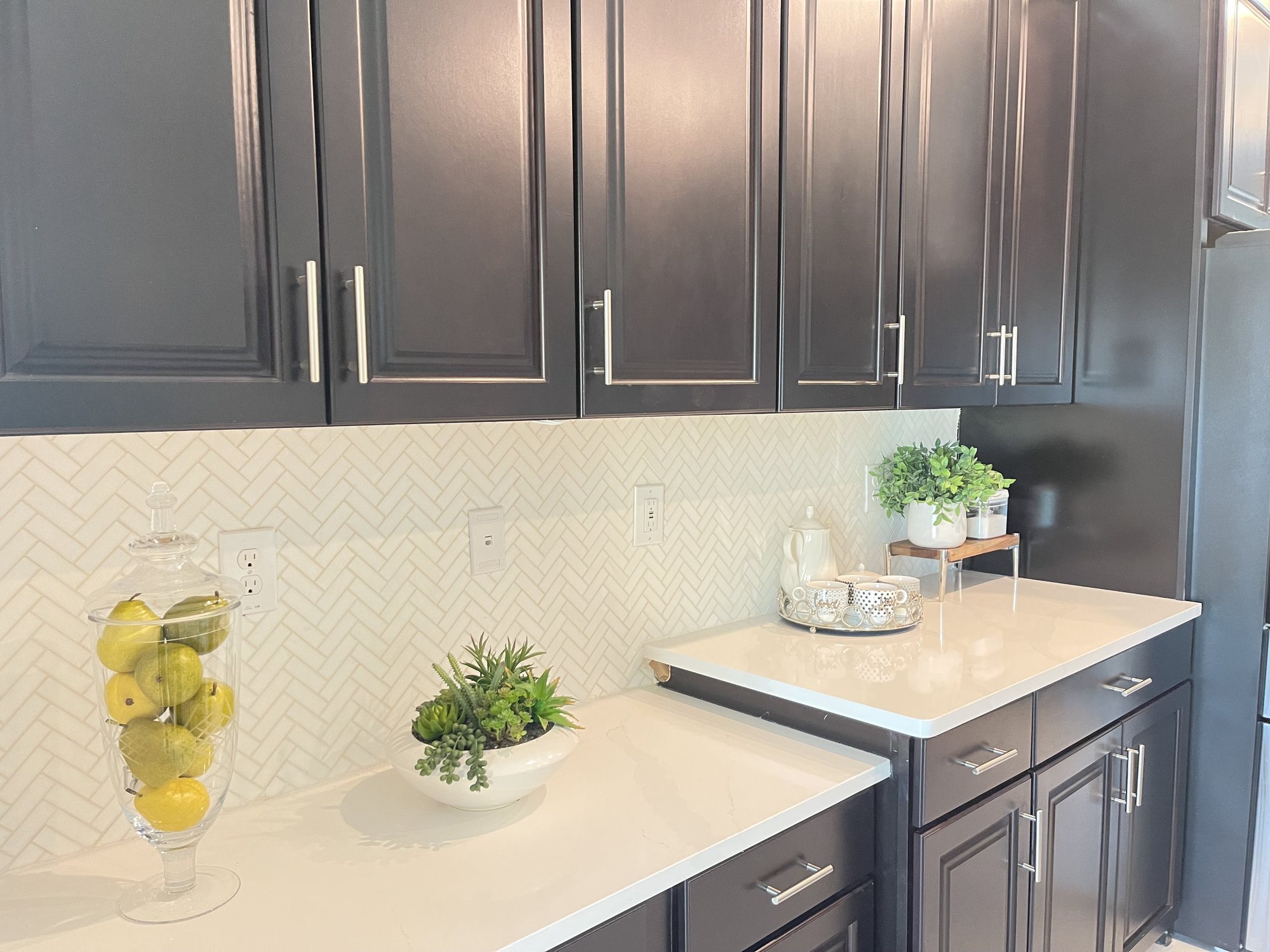 Cabinet display in the Kissimmee showroom